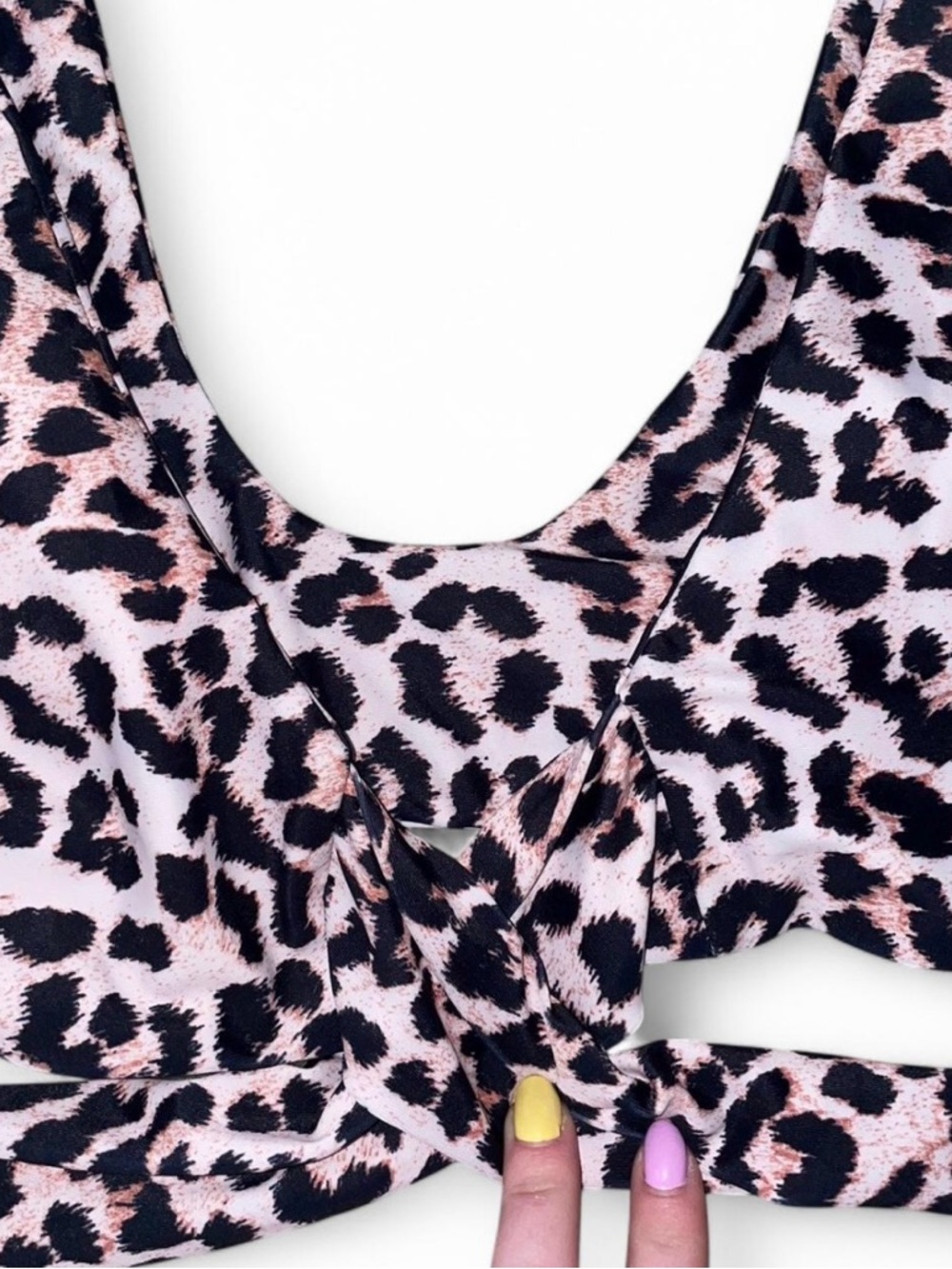 Leopard Print Two-Piece Bikini - Picture 2 of 2